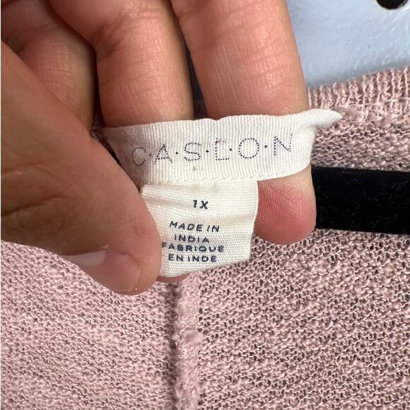 Caslon 100% Cotton Tunic Top Size 1XL - Picture 4 of 7